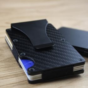 1PCS Carbon Fiber Minimalist Wallet, Card Wallet, Travel Portable, Carry Around, Men And Women, Can Be Used As Birthday Gifts, Party Gifts