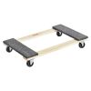 VEVOR Furniture Dolly, 1000 lbs Load Capacity, 18" x 30", 4 x 3" PP Swivel Casters, Heavy Duty Hardwood Furniture Moving Dolly, Mover's Dolly