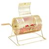 VEVOR Raffle Drum,Holds 2500 Tickets or 100 Ping Pong Balls, Metal Lottery Spinning Drawing with Wooden Turning Handle