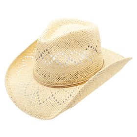 Leo Straw Braided Band Western Drifter Cowboy Hat