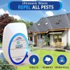Ultrasonic Pest Control Repeller Plug in 2 Pack Insect Control Defender Cockroach Ants Mice Fly Rat Bedbug Spider Squirrel Roach Bed Bug Mouse Rodent
