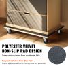 VEVOR Furniture Dolly, 1000 lbs Load Capacity, 18" x 30", 4 x 3" PP Swivel Casters, Heavy Duty Hardwood Furniture Moving Dolly, Mover's Dolly