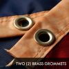 2 Pack American USA Tea-Stained Flag 3x5 Ft Embroidered 420D Polyester Embroidered Stars
