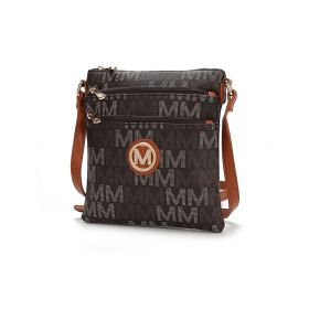 MKF Collection Lemuel M Signature Crossbody by Mia K. (Material: Vegan Leather, Color: Brown)