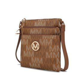MKF Collection Lemuel M Signature Crossbody by Mia K. (Material: Vegan Leather, Color: Tan)