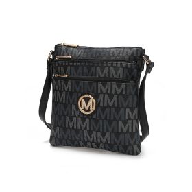MKF Collection Lemuel M Signature Crossbody by Mia K. (Material: Vegan Leather, Color: Black)